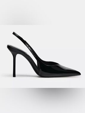 ZARA PATENT SLINGBACK PUMPS